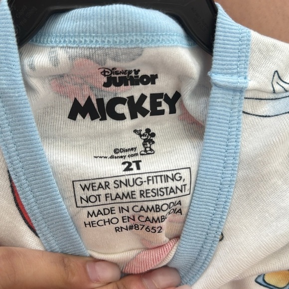 Disney Kids Pajamas - White and Blue - Picture 3 of 3